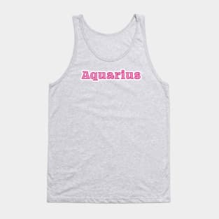 Aquarius - pink Tank Top